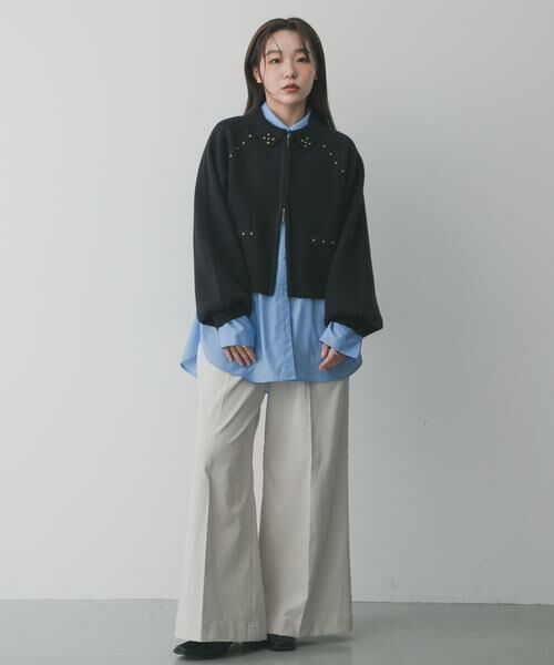 SENSE OF PLACE by URBAN RESEARCH / センスオブプレイス バイ アーバンリサーチ カーディガン・ボレロ | 『洗濯可』スタッズデザインカーディガン | 詳細5