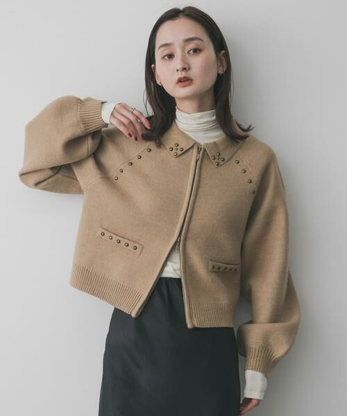 SENSE OF PLACE by URBAN RESEARCH / センスオブプレイス バイ アーバンリサーチ カーディガン・ボレロ | 『洗濯可』スタッズデザインカーディガン | 詳細20