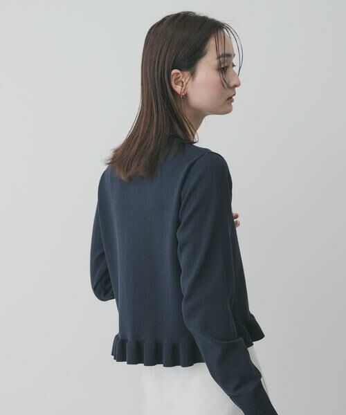 SENSE OF PLACE by URBAN RESEARCH / センスオブプレイス バイ アーバンリサーチ ニット・セーター | 『洗濯可』フリルトリムニットカーディガン | 詳細2
