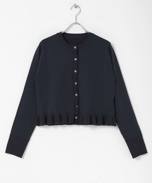 SENSE OF PLACE by URBAN RESEARCH / センスオブプレイス バイ アーバンリサーチ ニット・セーター | 『洗濯可』フリルトリムニットカーディガン | 詳細4