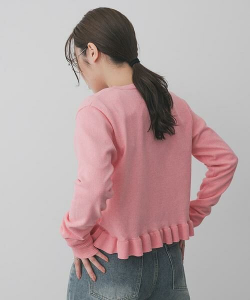 SENSE OF PLACE by URBAN RESEARCH / センスオブプレイス バイ アーバンリサーチ ニット・セーター | 『洗濯可』フリルトリムニットカーディガン | 詳細12