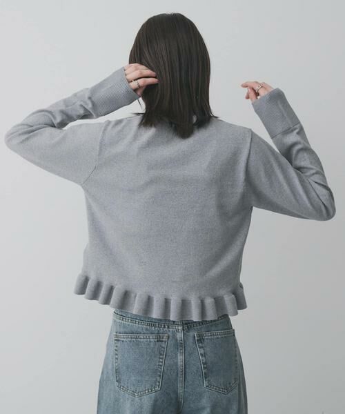 SENSE OF PLACE by URBAN RESEARCH / センスオブプレイス バイ アーバンリサーチ ニット・セーター | 『洗濯可』フリルトリムニットカーディガン | 詳細17