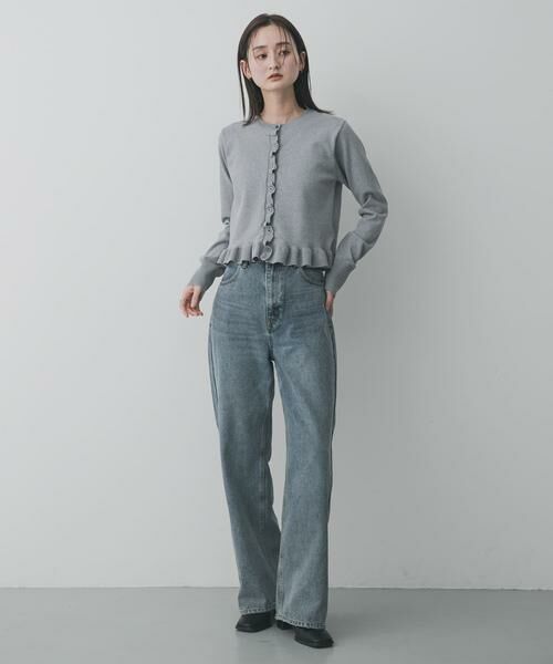 SENSE OF PLACE by URBAN RESEARCH / センスオブプレイス バイ アーバンリサーチ ニット・セーター | 『洗濯可』フリルトリムニットカーディガン | 詳細18