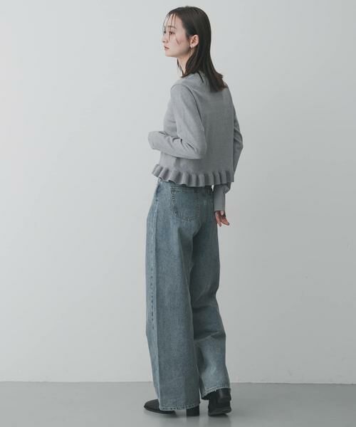 SENSE OF PLACE by URBAN RESEARCH / センスオブプレイス バイ アーバンリサーチ ニット・セーター | 『洗濯可』フリルトリムニットカーディガン | 詳細19