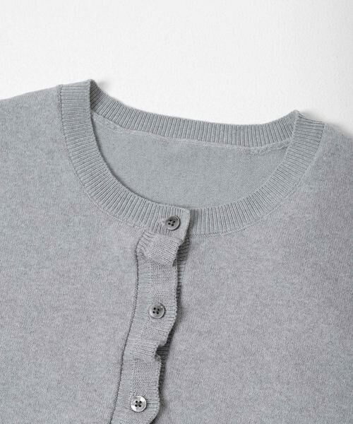 SENSE OF PLACE by URBAN RESEARCH / センスオブプレイス バイ アーバンリサーチ ニット・セーター | 『洗濯可』フリルトリムニットカーディガン | 詳細21