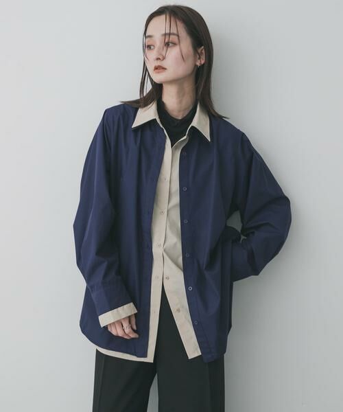 SENSE OF PLACE by URBAN RESEARCH / センスオブプレイス バイ アーバンリサーチ シャツ・ブラウス | 『WEB限定』フェイクレイヤードルーズシャツ | 詳細1