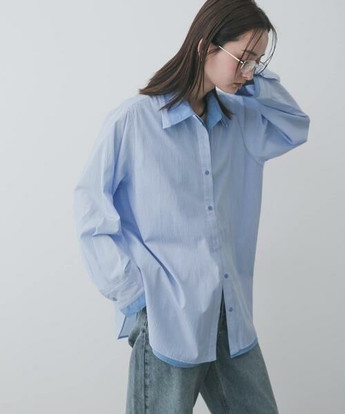 SENSE OF PLACE by URBAN RESEARCH / センスオブプレイス バイ アーバンリサーチ シャツ・ブラウス | 『WEB限定』フェイクレイヤードルーズシャツ | 詳細11