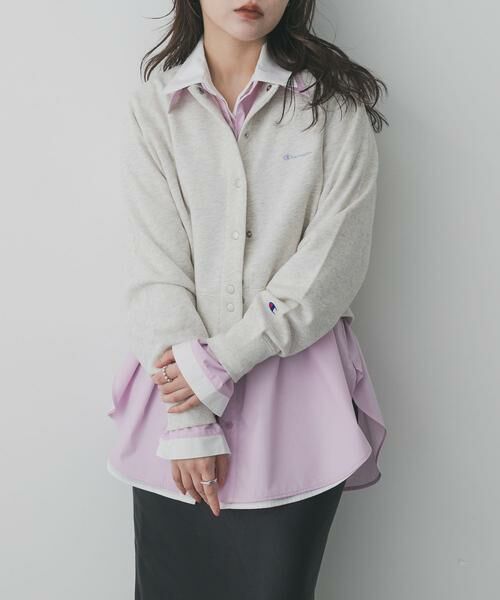 SENSE OF PLACE by URBAN RESEARCH / センスオブプレイス バイ アーバンリサーチ シャツ・ブラウス | 『WEB限定』フェイクレイヤードルーズシャツ（ピンク）