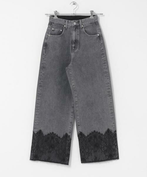 SENSE OF PLACE by URBAN RESEARCH / センスオブプレイス バイ アーバンリサーチ その他パンツ | レースドッキングデニムパンツ | 詳細12