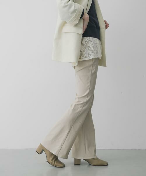 SENSE OF PLACE by URBAN RESEARCH / センスオブプレイス バイ アーバンリサーチ その他パンツ | ストレッチフレアパンツ(ライトベージュ)