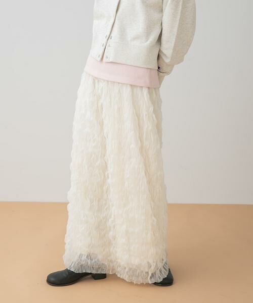 SENSE OF PLACE by URBAN RESEARCH / センスオブプレイス バイ アーバンリサーチ スカート | ウェーブチュールスカート | 詳細4