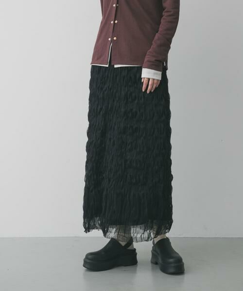 SENSE OF PLACE by URBAN RESEARCH / センスオブプレイス バイ アーバンリサーチ スカート | ウェーブチュールスカート | 詳細14