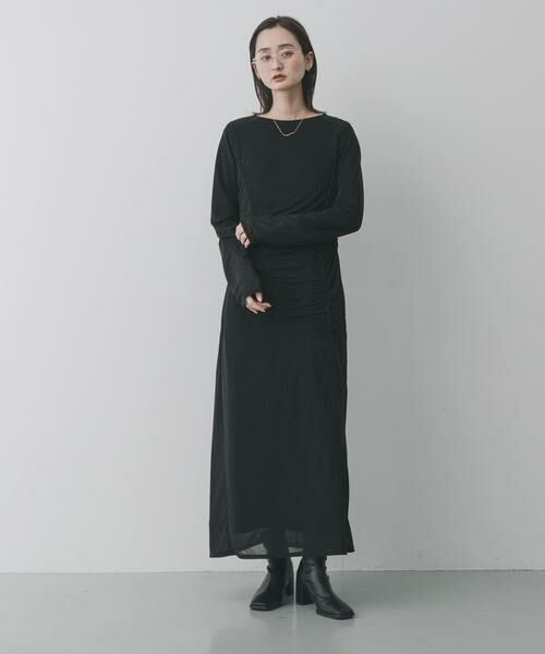 SENSE OF PLACE by URBAN RESEARCH / センスオブプレイス バイ アーバンリサーチ ワンピース | シアーレイヤードシャーリングワンピース | 詳細2