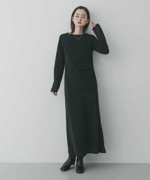 SENSE OF PLACE by URBAN RESEARCH / センスオブプレイス バイ アーバンリサーチ ワンピース | シアーレイヤードシャーリングワンピース | 詳細3