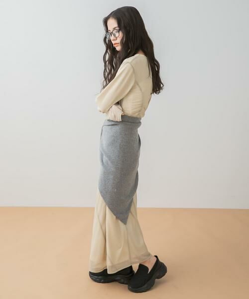 SENSE OF PLACE by URBAN RESEARCH / センスオブプレイス バイ アーバンリサーチ ワンピース | シアーレイヤードシャーリングワンピース | 詳細13