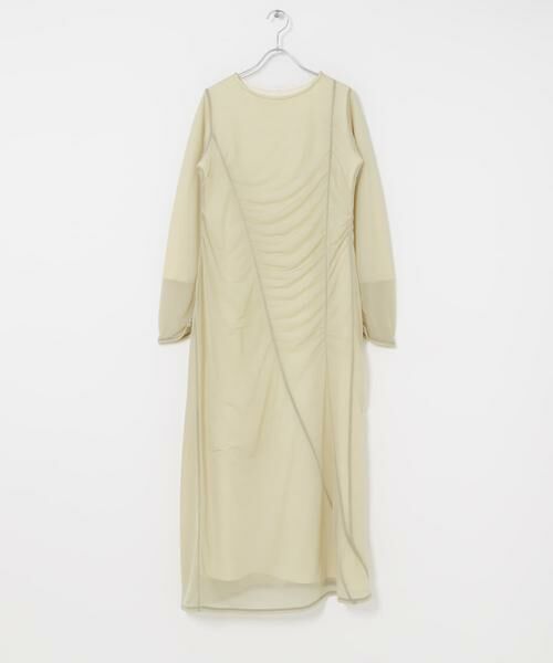 SENSE OF PLACE by URBAN RESEARCH / センスオブプレイス バイ アーバンリサーチ ワンピース | シアーレイヤードシャーリングワンピース | 詳細15
