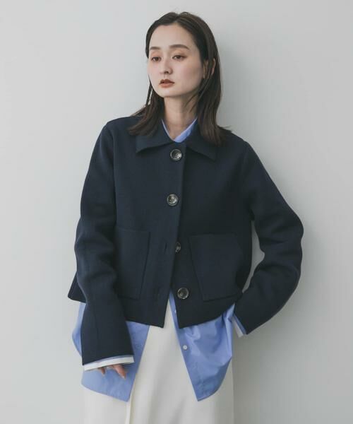 SENSE OF PLACE by URBAN RESEARCH / センスオブプレイス バイ アーバンリサーチ ニット・セーター | ビックボタンニットジャケット | 詳細1