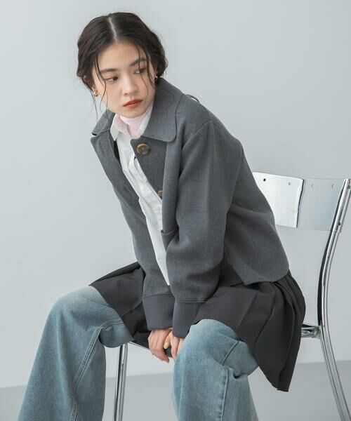 SENSE OF PLACE by URBAN RESEARCH / センスオブプレイス バイ アーバンリサーチ ニット・セーター | ビックボタンニットジャケット | 詳細18