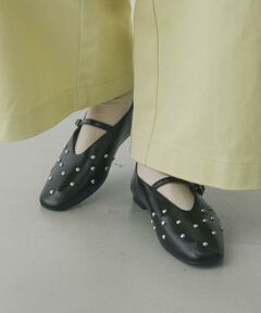 SENSE OF PLACE by URBAN RESEARCH / センスオブプレイス バイ アーバンリサーチ パンプス | スタッズフラットシューズ