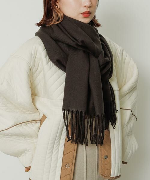 SENSE OF PLACE by URBAN RESEARCH / センスオブプレイス バイ アーバンリサーチ マフラー・ショール・スヌード・ストール | 『ユニセックス』無地ストール | 詳細1
