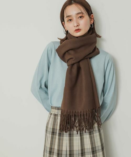 SENSE OF PLACE by URBAN RESEARCH / センスオブプレイス バイ アーバンリサーチ マフラー・ショール・スヌード・ストール | 『ユニセックス』無地ストール | 詳細10