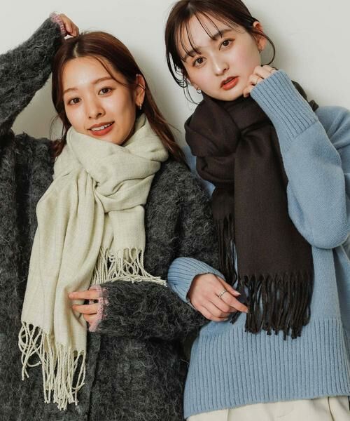 SENSE OF PLACE by URBAN RESEARCH / センスオブプレイス バイ アーバンリサーチ マフラー・ショール・スヌード・ストール | 『ユニセックス』無地ストール | 詳細12