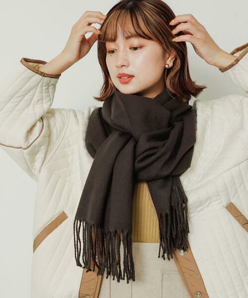 SENSE OF PLACE by URBAN RESEARCH / センスオブプレイス バイ アーバンリサーチ マフラー・ショール・スヌード・ストール | 『ユニセックス』無地ストール | 詳細2
