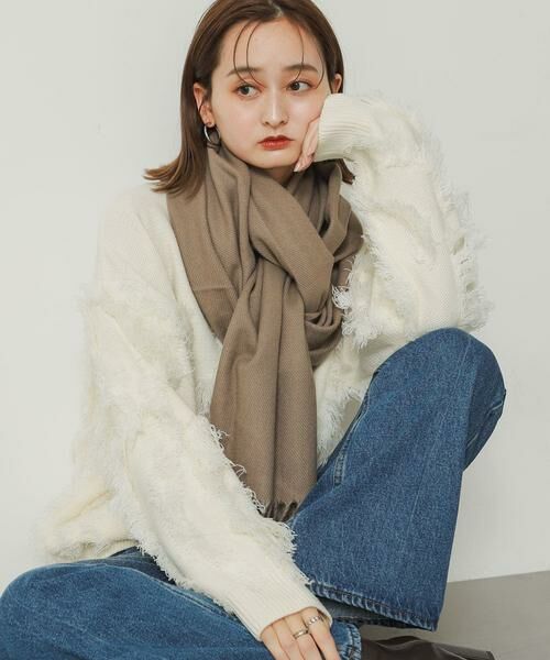 SENSE OF PLACE by URBAN RESEARCH / センスオブプレイス バイ アーバンリサーチ マフラー・ショール・スヌード・ストール | 『ユニセックス』無地ストール | 詳細20