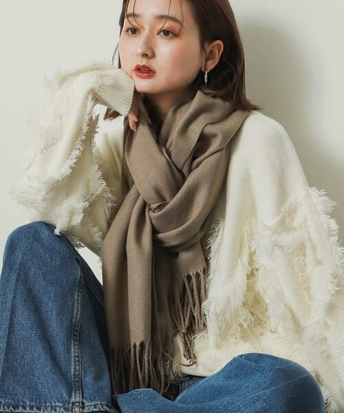 SENSE OF PLACE by URBAN RESEARCH / センスオブプレイス バイ アーバンリサーチ マフラー・ショール・スヌード・ストール | 『ユニセックス』無地ストール | 詳細21