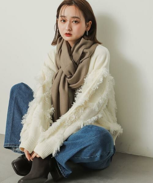 SENSE OF PLACE by URBAN RESEARCH / センスオブプレイス バイ アーバンリサーチ マフラー・ショール・スヌード・ストール | 『ユニセックス』無地ストール | 詳細23