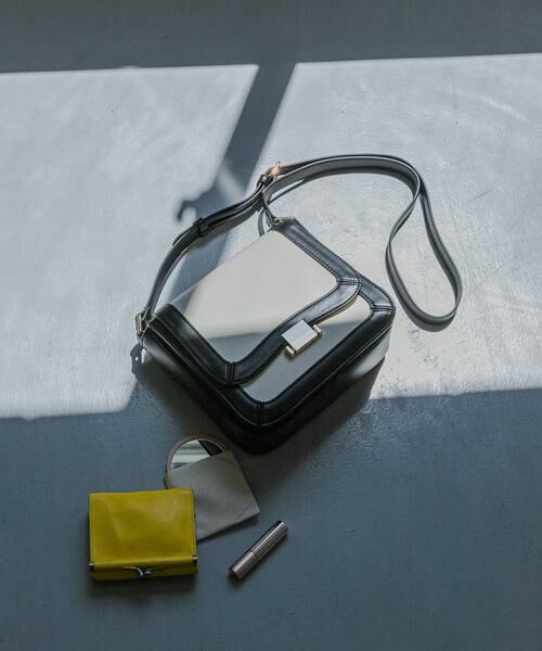 SENSE OF PLACE by URBAN RESEARCH / センスオブプレイス バイ アーバンリサーチ ショルダーバッグ | バイカラーショルダーバッグ（ブラック）