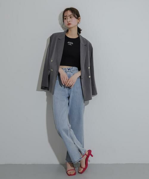 SENSE OF PLACE by URBAN RESEARCH / センスオブプレイス バイ アーバンリサーチ タンクトップ | カップインクロップドロゴタンクトップ | 詳細2