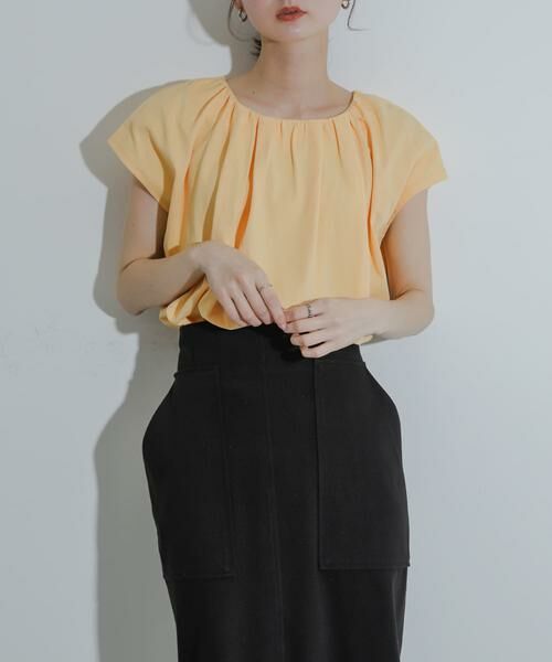 SENSE OF PLACE by URBAN RESEARCH / センスオブプレイス バイ アーバンリサーチ Tシャツ | クールタッチフレンチスリーブタックブラウスTシャツ | 詳細2