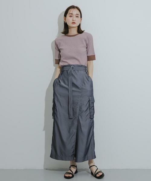 SENSE OF PLACE by URBAN RESEARCH / センスオブプレイス バイ アーバンリサーチ Tシャツ | クルーネックリンガーボーダーTシャツ(5分袖) | 詳細3