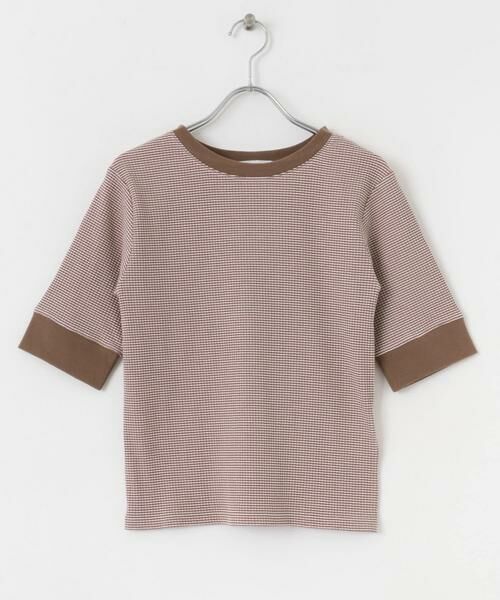 SENSE OF PLACE by URBAN RESEARCH / センスオブプレイス バイ アーバンリサーチ Tシャツ | クルーネックリンガーボーダーTシャツ(5分袖) | 詳細4