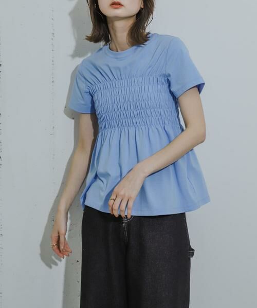 SENSE OF PLACE by URBAN RESEARCH / センスオブプレイス バイ アーバンリサーチ Tシャツ | シャーリングカットトップ | 詳細1