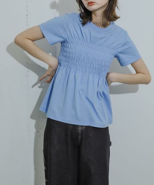 SENSE OF PLACE by URBAN RESEARCH / センスオブプレイス バイ アーバンリサーチ Tシャツ | シャーリングカットトップ | 詳細2