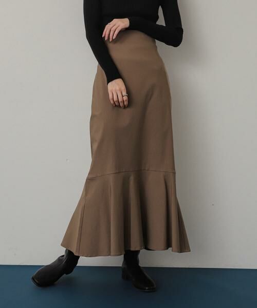 SENSE OF PLACE by URBAN RESEARCH / センスオブプレイス バイ アーバンリサーチ スカート | ストレッチハイウエストマーメイドスカート（モカ）