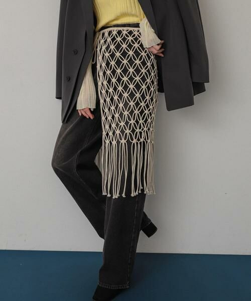 SENSE OF PLACE by URBAN RESEARCH / センスオブプレイス バイ アーバンリサーチ スカート | マクラメマキスカート | 詳細1