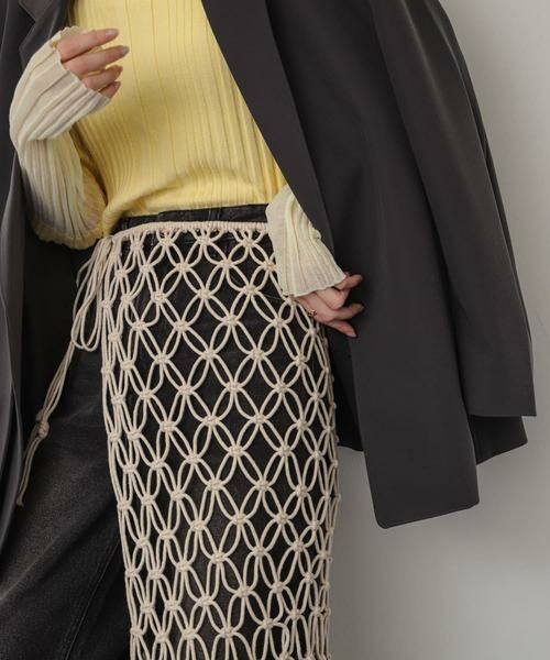 SENSE OF PLACE by URBAN RESEARCH / センスオブプレイス バイ アーバンリサーチ スカート | マクラメマキスカート | 詳細2