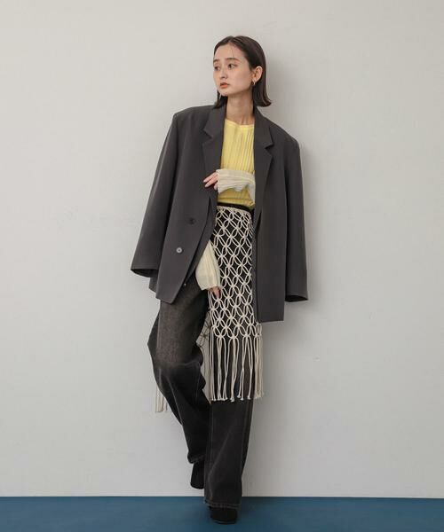 SENSE OF PLACE by URBAN RESEARCH / センスオブプレイス バイ アーバンリサーチ スカート | マクラメマキスカート | 詳細4