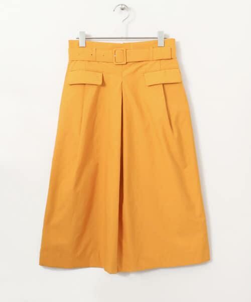 SENSE OF PLACE by URBAN RESEARCH / センスオブプレイス バイ アーバンリサーチ スカート | ハイウエストダイケイスカート∴（イエロー）