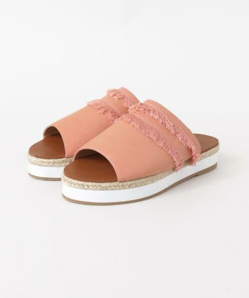 SENSE OF PLACE by URBAN RESEARCH / センスオブプレイス バイ アーバンリサーチ シューズ | フリンジサンダル（ピンク）
