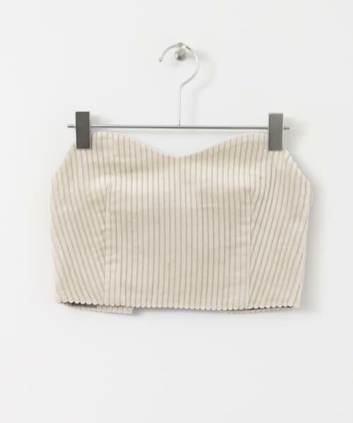 SENSE OF PLACE by URBAN RESEARCH / センスオブプレイス バイ アーバンリサーチ Tシャツ | コーデュロイビスチェ（ベージュ系その他）