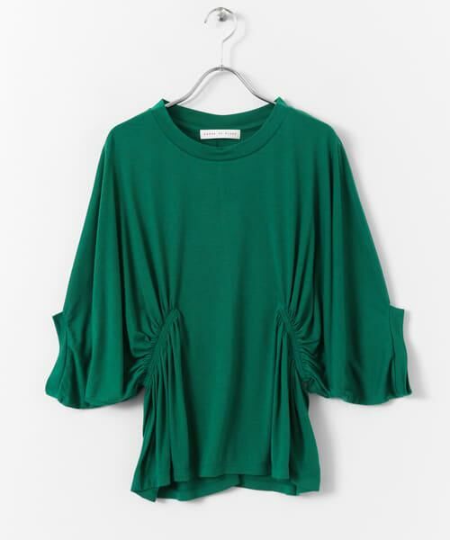 SENSE OF PLACE by URBAN RESEARCH / センスオブプレイス バイ アーバンリサーチ Tシャツ | ウエストシャーリングT(7分袖)（グリーン）