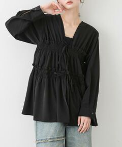 SENSE OF PLACE by URBAN RESEARCH / センスオブプレイス バイ アーバンリサーチ シャツ・ブラウス | ギャザーリボンチュニックブラウス