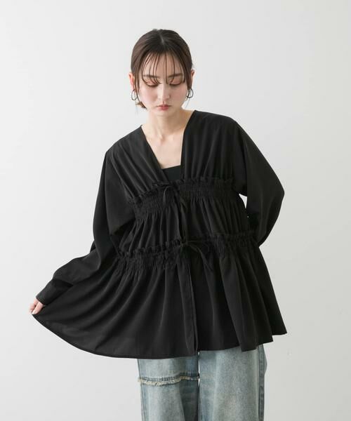 SENSE OF PLACE by URBAN RESEARCH / センスオブプレイス バイ アーバンリサーチ シャツ・ブラウス | ギャザーリボンチュニックブラウス | 詳細2