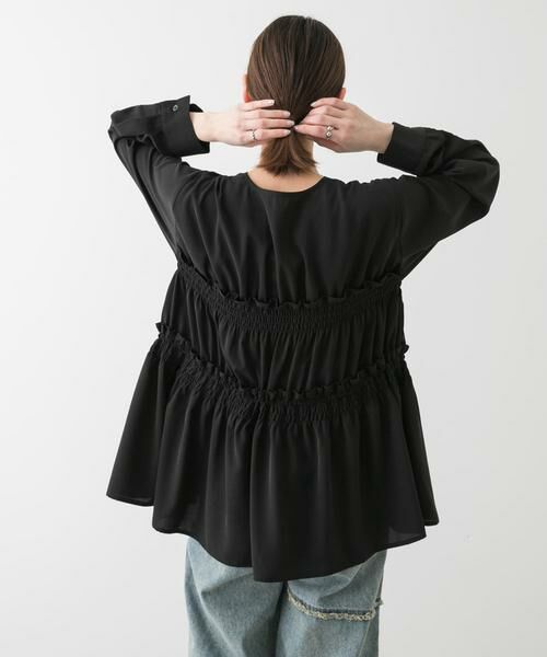 SENSE OF PLACE by URBAN RESEARCH / センスオブプレイス バイ アーバンリサーチ シャツ・ブラウス | ギャザーリボンチュニックブラウス | 詳細4