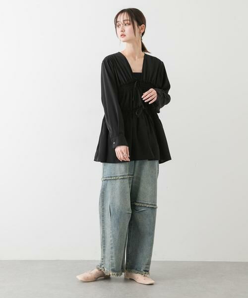 SENSE OF PLACE by URBAN RESEARCH / センスオブプレイス バイ アーバンリサーチ シャツ・ブラウス | ギャザーリボンチュニックブラウス | 詳細6