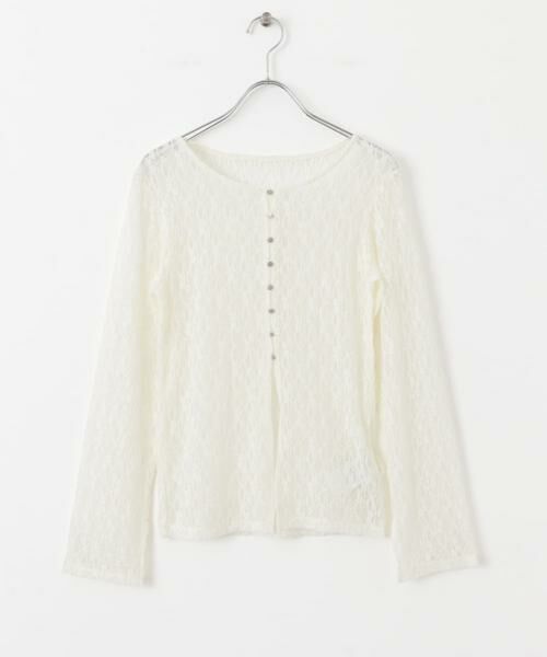 SENSE OF PLACE by URBAN RESEARCH / センスオブプレイス バイ アーバンリサーチ カーディガン・ボレロ | ボートネックレースカーディガン | 詳細7